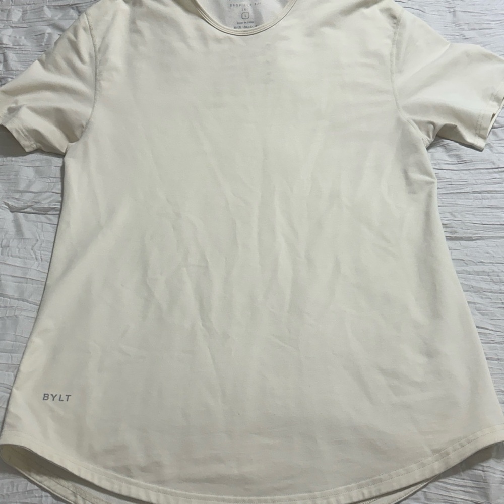 Bylt Basics Men’s Lux Cream Short Sleeve-L